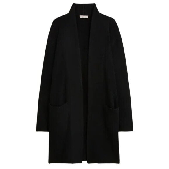 J. Crew Alpaca Cocoon Sweater Blazer in Black Small New Womens Knit Cardigan - Picture 1 of 6